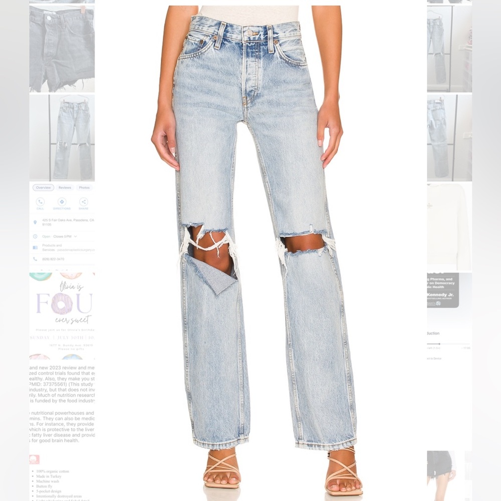 Re/done Originals High Rise Loose - size 28